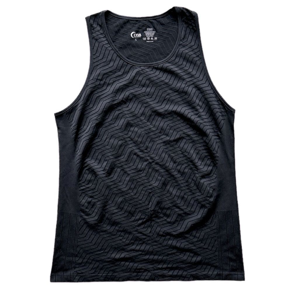 Zyia Active Chevron Copper Charged Tank Size Large in GUC